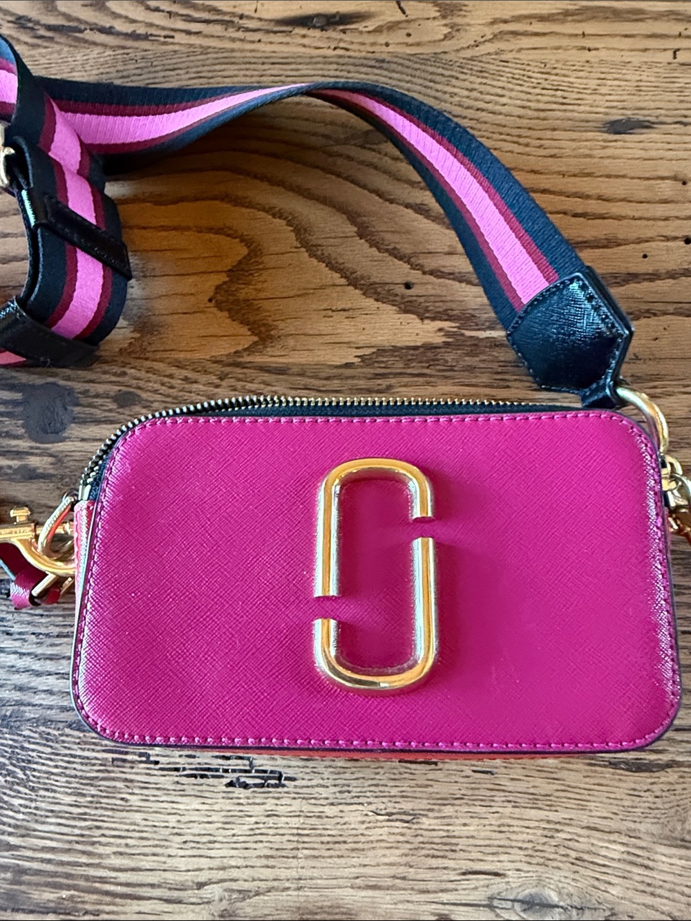 Marc Jacobs Hot Pink and Red Camera Bag